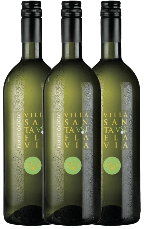 3er Paket - Pinot Grigio 1,0 l - Villa Santa Flavia