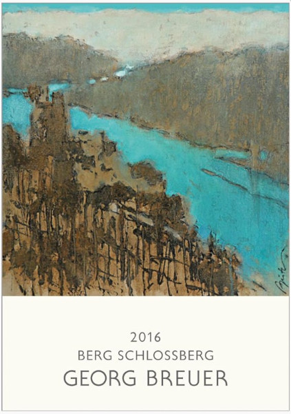 Etiketten til Rüdesheimer Schlossberg Riesling 2016 fra Georg Breuer Etiketten til Rüdesheimer Schlossberg Riesling 2016 fra Georg Breuer