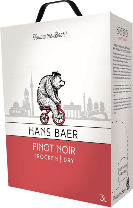 Pinot Noir trocken 3 l Bag in Box - Hans Baer