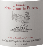 Vorschau: Sablet AOP Côtes du Rhône Villages - Domaine Notre Dame des Pallieres