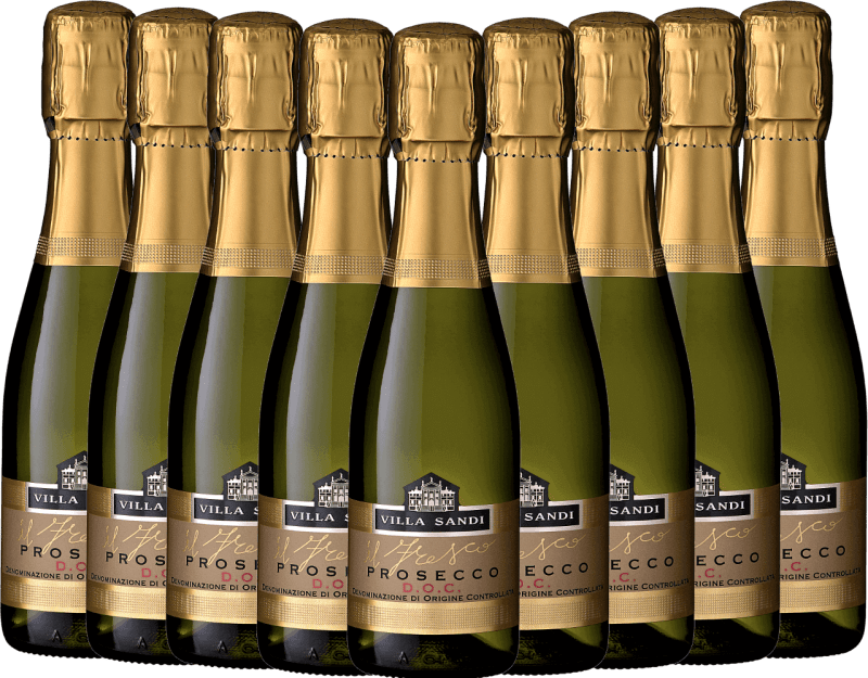 9x Vorteils-Weinpaket il Fresco Prosecco Spumante Brut DOC 0,2 l Piccolo - Villa Sandi