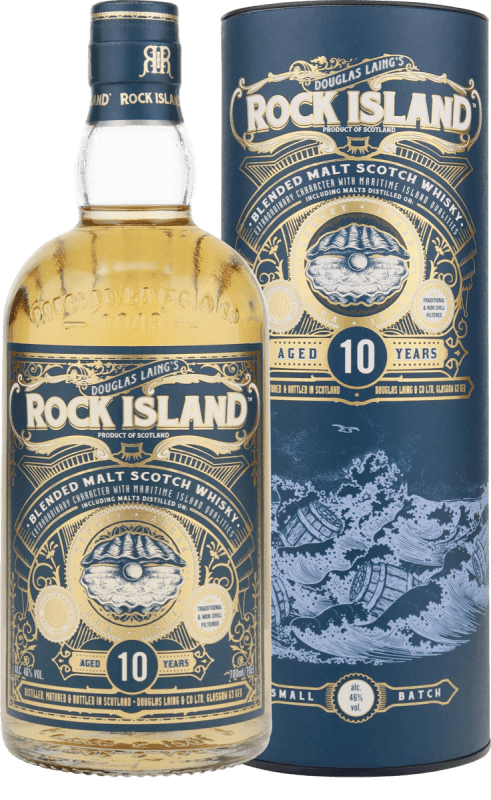Rock Island 10 Years Old Island Blended Malt in GP - Rock Island