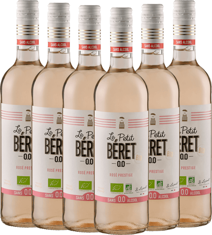 6er Vorteils-Weinpaket - Le Petit Béret Rosé Prestige Alkoholfrei - Le Petit Béret